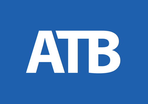 ATB logo in white text on a blue background.